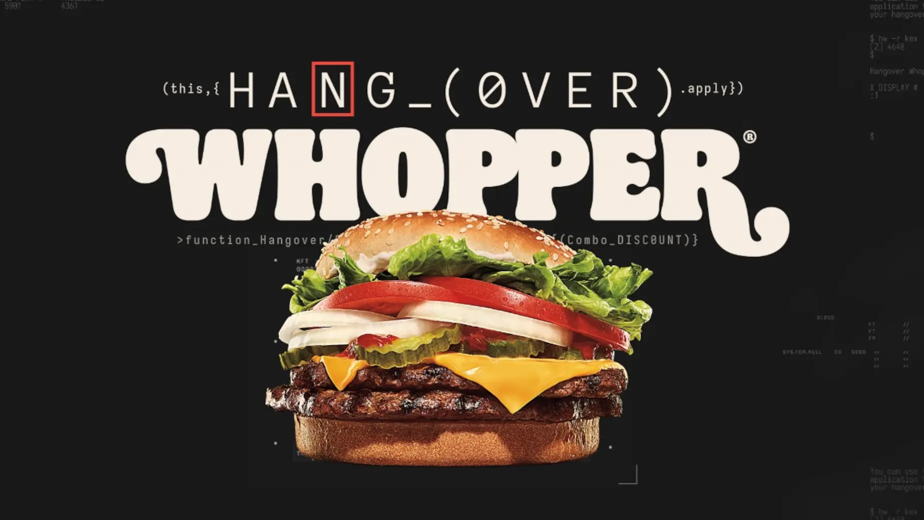 Burger King, Hangover Whopper, Campaigns of the world