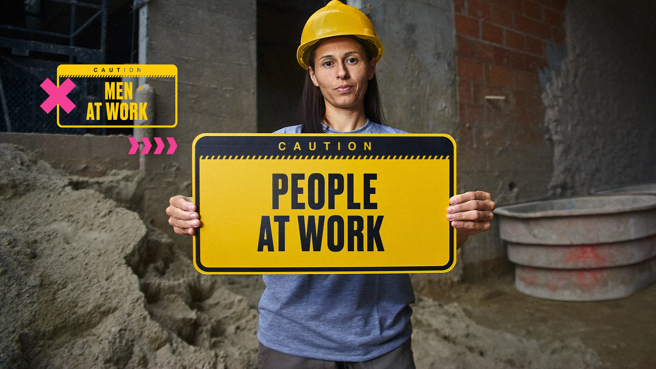 People at Work, Gender Equality in Construction, Women In Construction, Women's Day Ad
