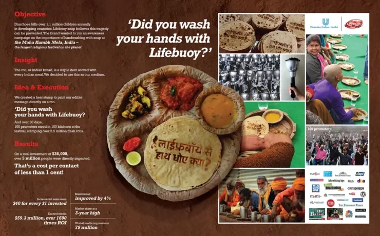 Lifebuoy hand wash, roti reminder, campaigns of the world.