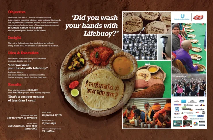 Lifebuoy hand wash, roti reminder, campaigns of the world.