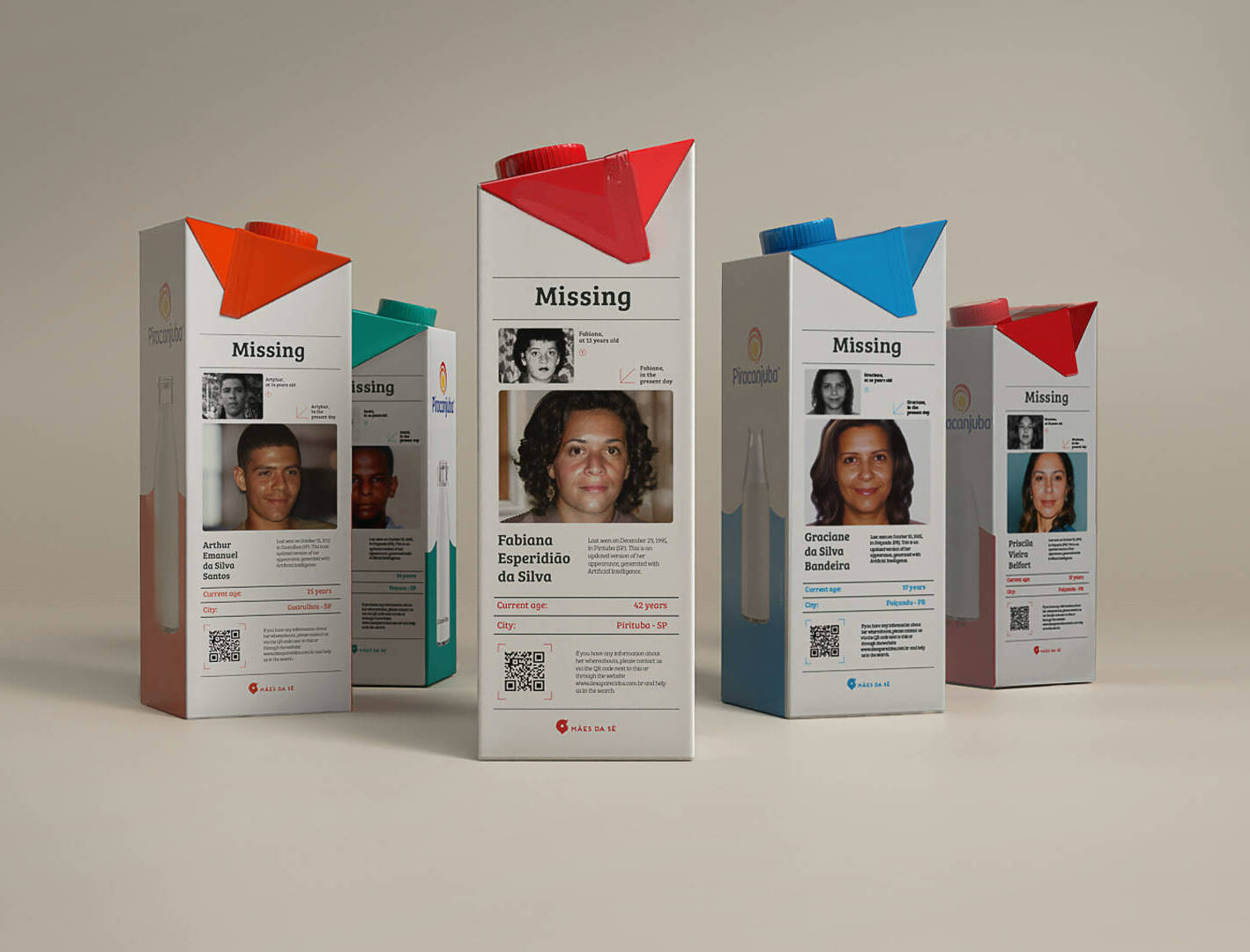 Missing PortrAIts, Piracanjuba Uses AI and Milk Cartons to Help Find Missing Persons