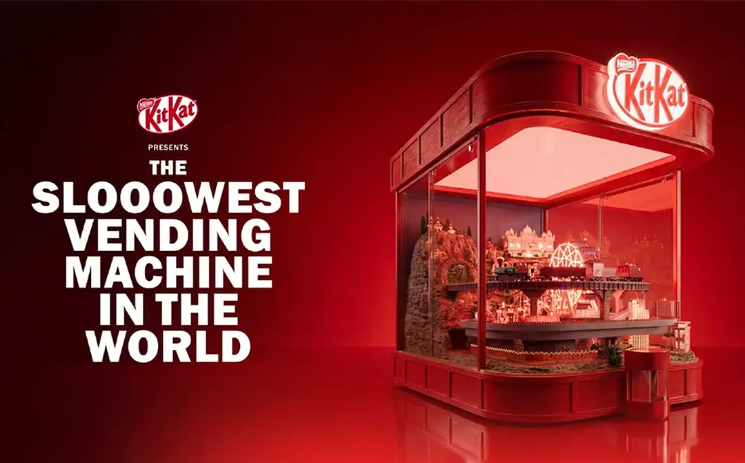 The Kitkat Slowest Vending Machine in the World installation in Hyderabad