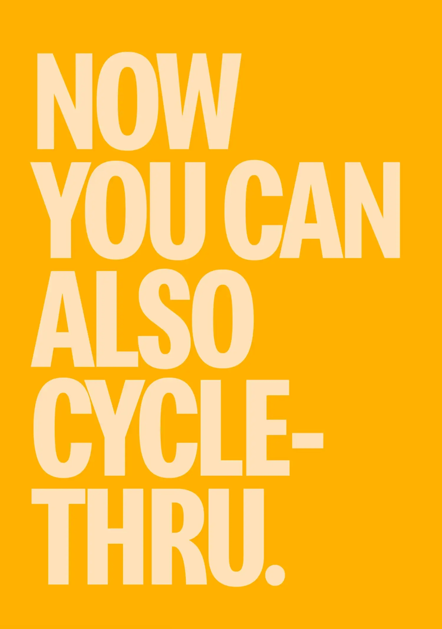 McDonald's "Now you can also cycle-thru" Lets Cyclists Pull Up to the Drive-Thru 2 McDonald's cycle-thru print ad celebrating World Sustainable Transport Day