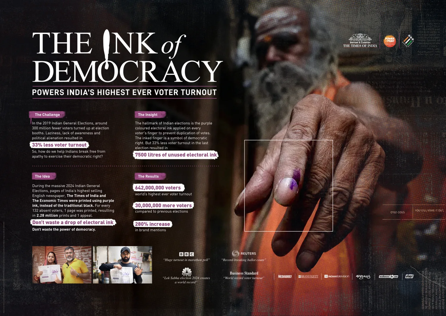Ink of Democracy campaign by The Times of India turns electoral ink into a voting reminder 4 Ink of Democracy campaign by The Times of India turns electoral ink into a voting reminder