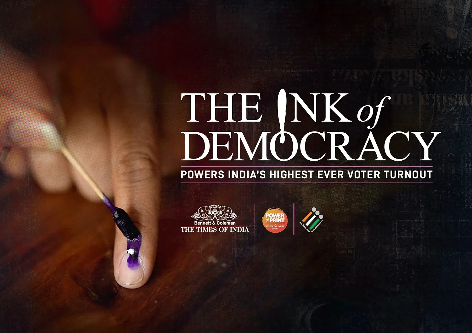 Ink of Democracy campaign by The Times of India turns electoral ink into a voting reminder 3 Ink of Democracy campaign by The Times of India