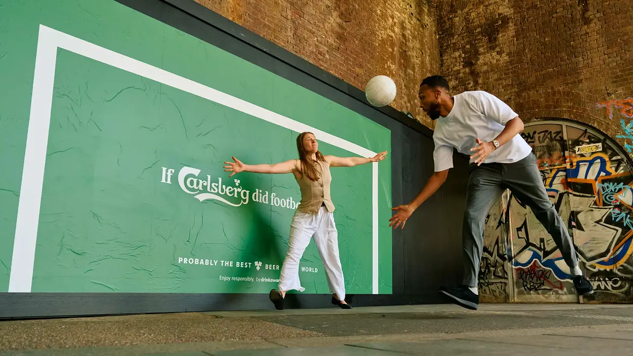 Carlsberg's Goal Posters Turn Outdoor Ads Into Playable Football Goals
