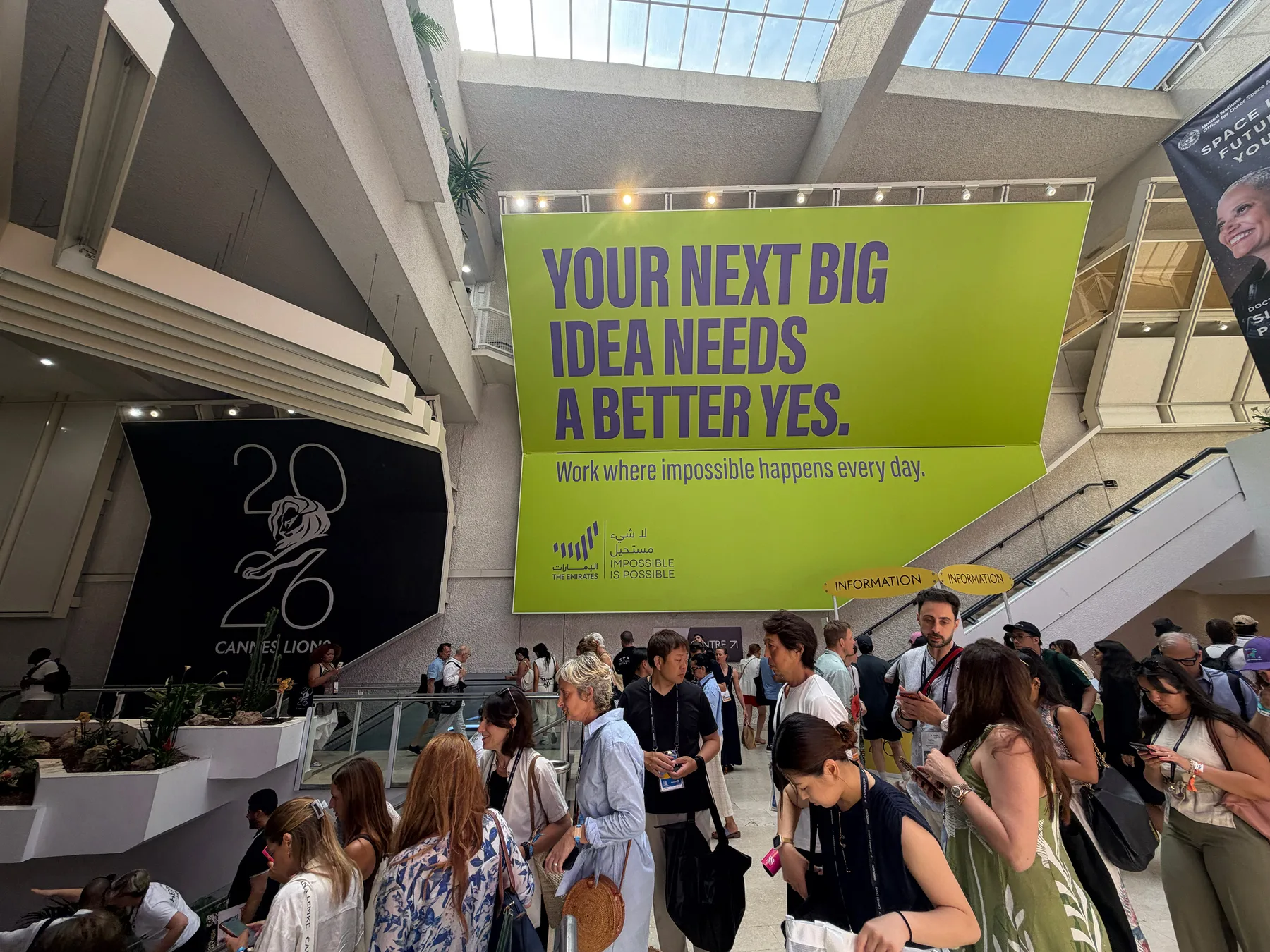 UAE Cannes Lions campaign billboard by IMPACT BBDO promoting bold creative ideas