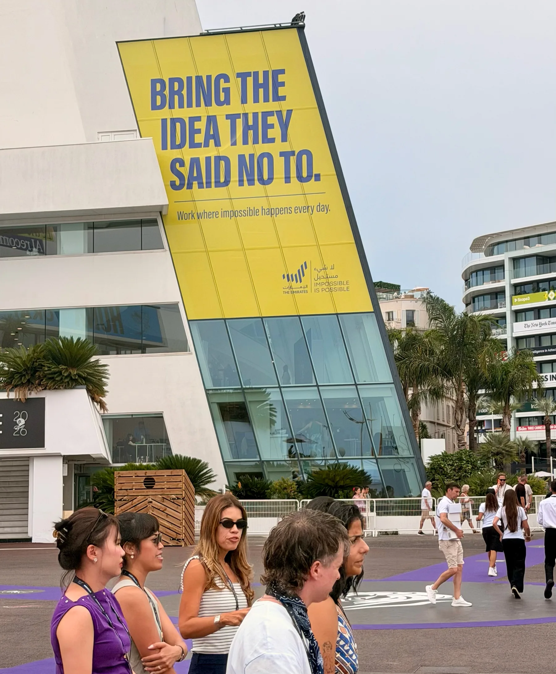 UAE Cannes Lions campaign billboard by IMPACT BBDO promoting bold creative ideas