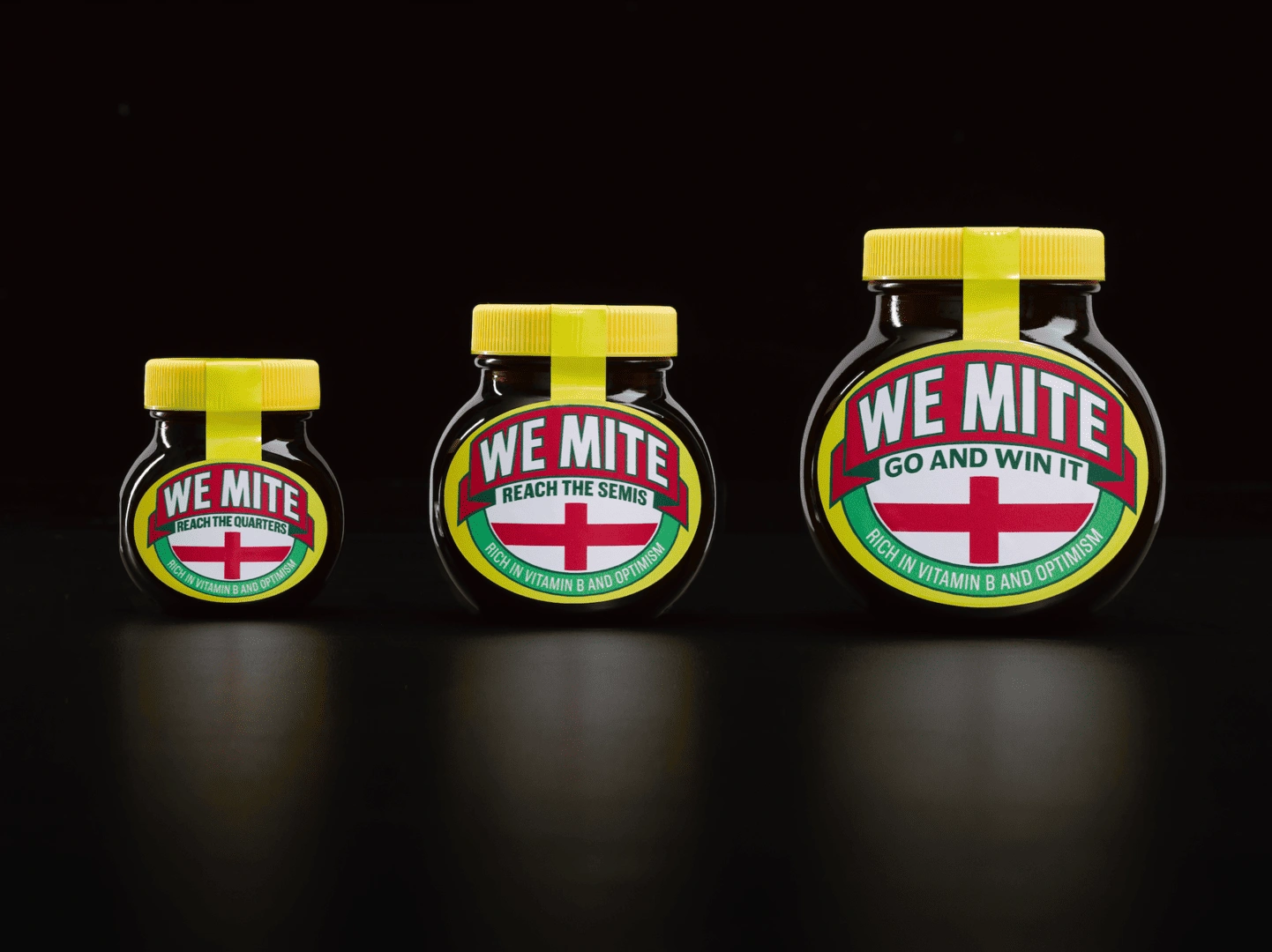 WeMite campaign featuring limited edition Marmite jars for England football fans