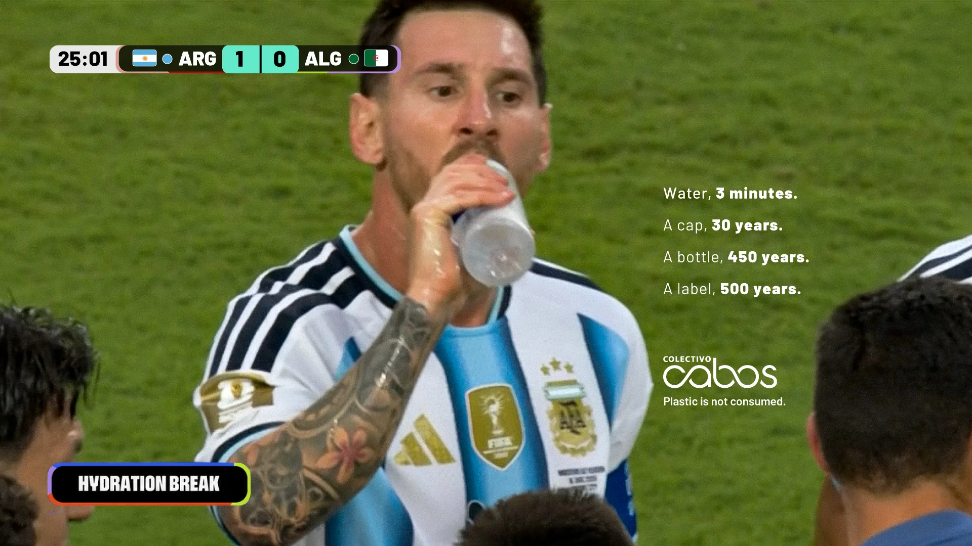 La Pausa campaign uses World Cup hydration breaks to highlight plastic waste