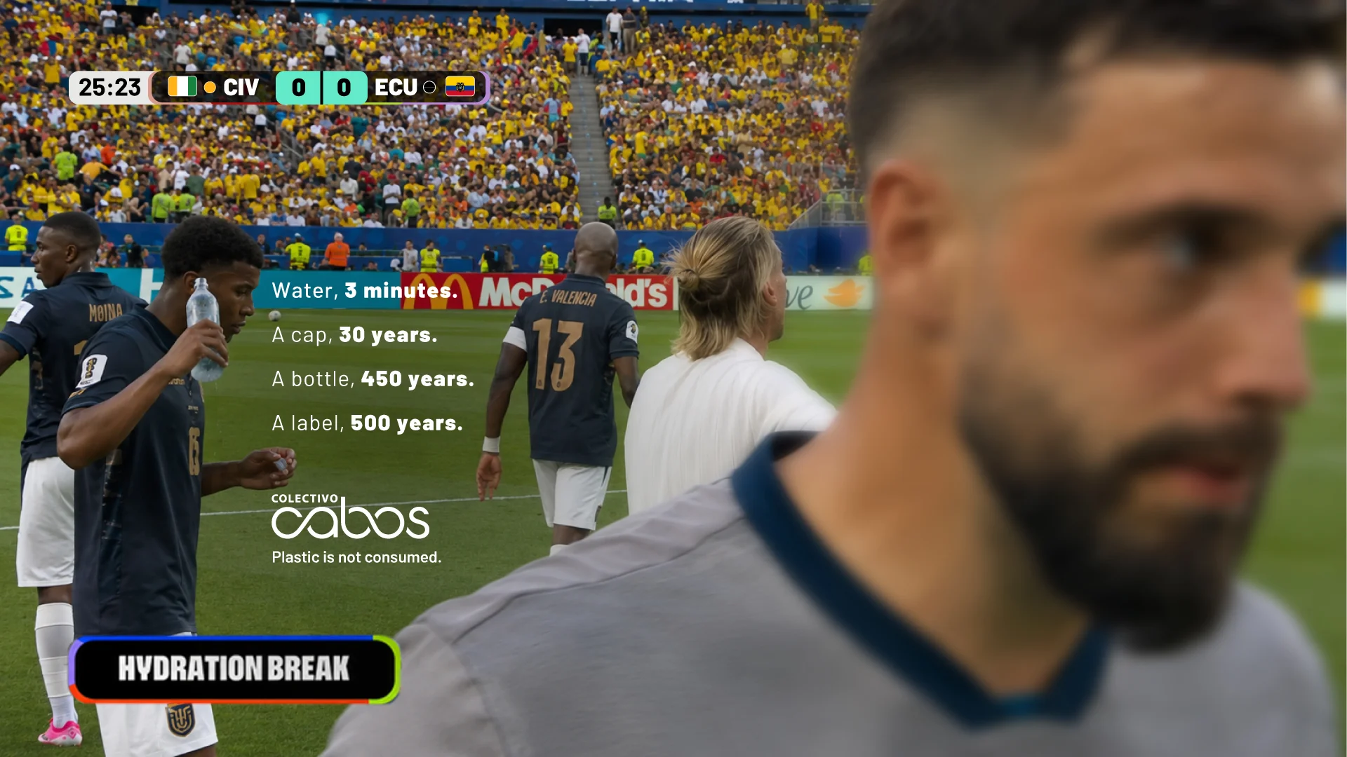 La Pausa campaign uses World Cup hydration breaks to highlight plastic waste