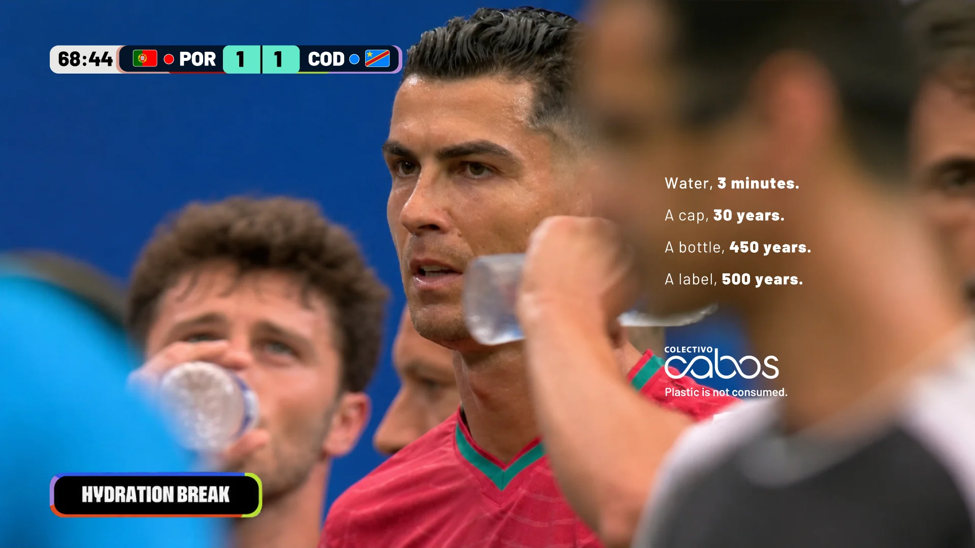 La Pausa campaign uses World Cup hydration breaks to highlight plastic waste