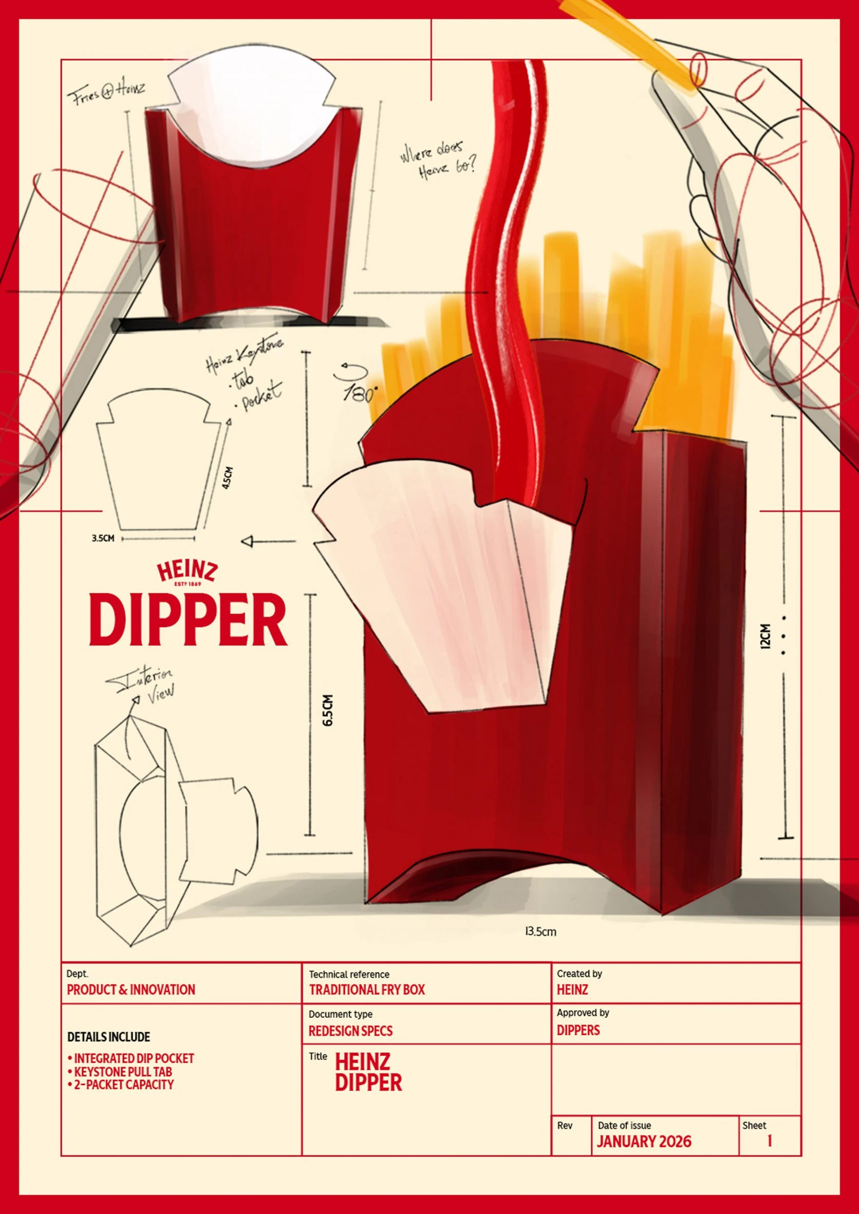 heinz dipper packaging design