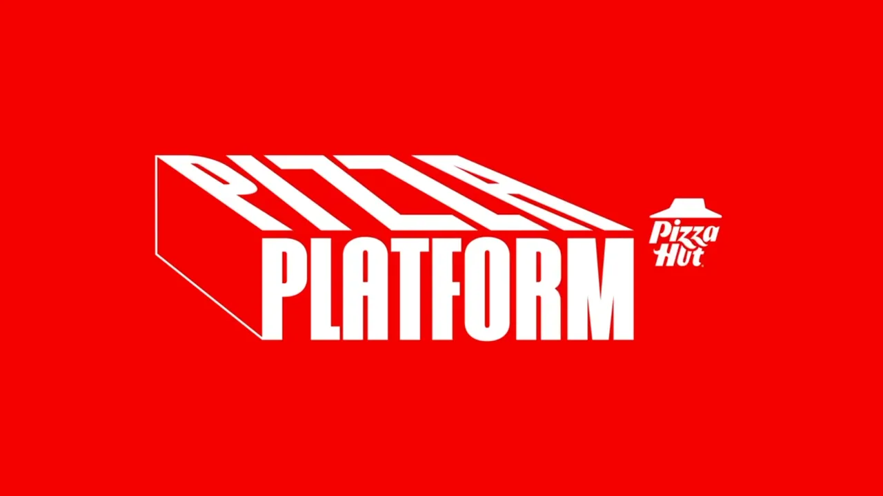 Pizza Hut Pizza Platform pizza box transformed into a platform at a concert