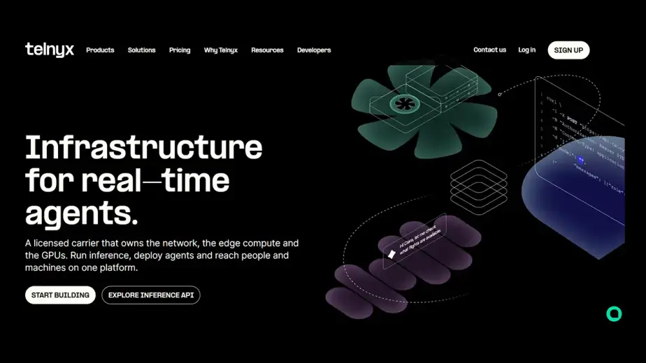 Telnyx voice AI infrastructure